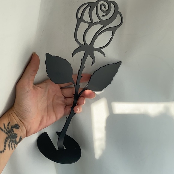 Metal art Rose stem anniversary birthday gift for love of your life - Picture 4 of 8